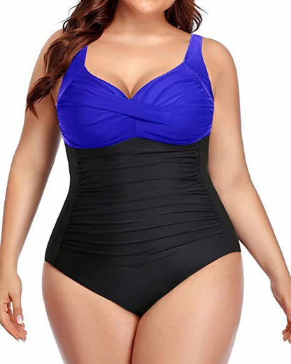 🩱 Maillot Une Pièce Grande Taille – Élégant & Sculptant | XL-Charmes
