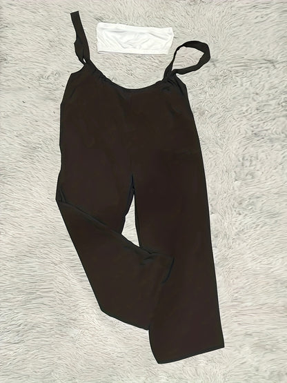 🩳 Salopette Décontractée Grande Taille Femme – Unie avec Poches | XL-Charmes