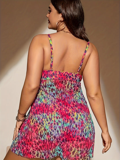 👙 Bikini Grande Taille Européen – Avec Jupe Fendue Stylée