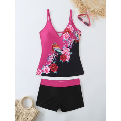 🩱 Maillot de Bain Imprimé Élégant – Grande Taille Femme | XL-Charmes