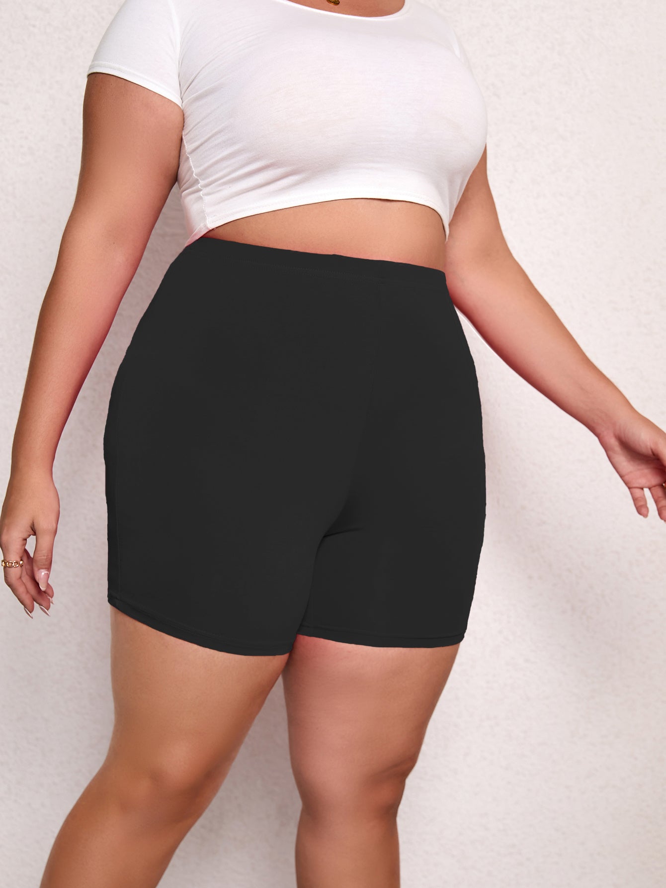 🩳 Short de Sport Femme Grande Taille – Taille Haute, Élastique & Gainant | XL-Charmes