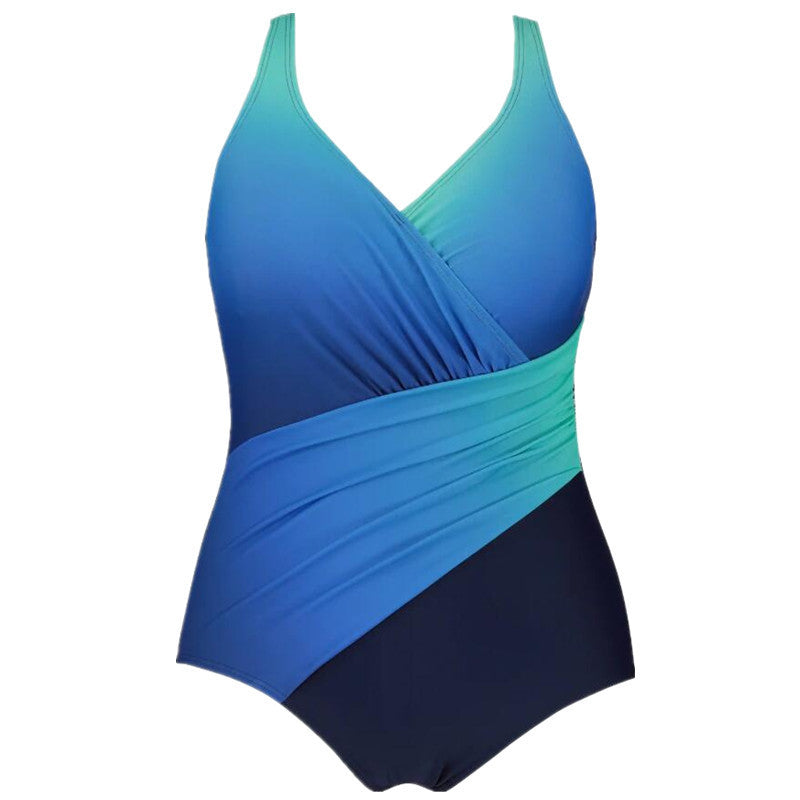 🩱 Maillot de Bain Jupe Intégrée – Grande Taille Élégance Plage | XL-Charmes