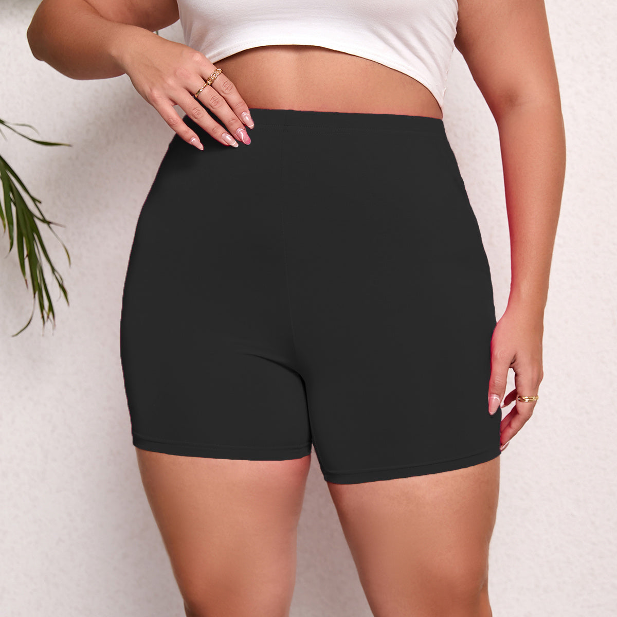 🩳 Short de Sport Femme Grande Taille – Taille Haute, Élastique & Gainant | XL-Charmes