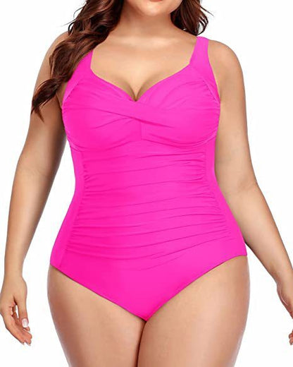 🩱 Maillot Une Pièce Grande Taille – Élégant & Sculptant | XL-Charmes