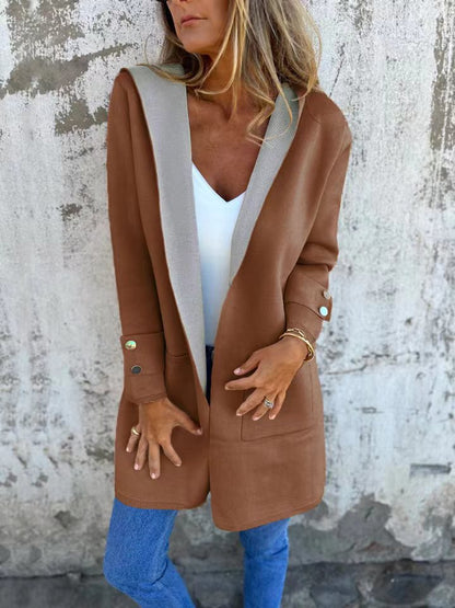 🧥 Veste Décontractée à Capuche Femme – Printemps & Été | XL-Charmes