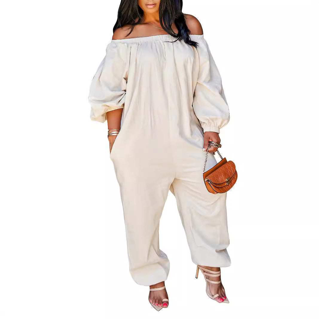 🌿 Combinaison Lin Femme – Élégante & Décontractée Style Européen | XL-Charmes