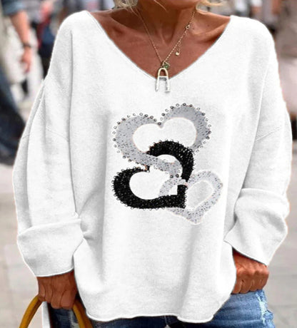 👚 Haut Imprimé Fendu Femme – Décontracté Urbain Grande Taille