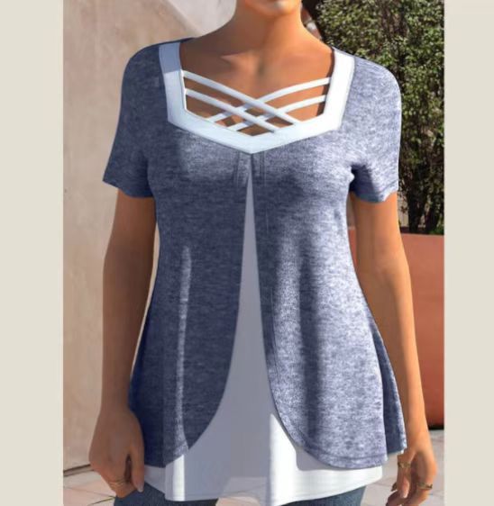 👚 T-shirt 3D Femme Grande Taille – Effet Couleur Changeante