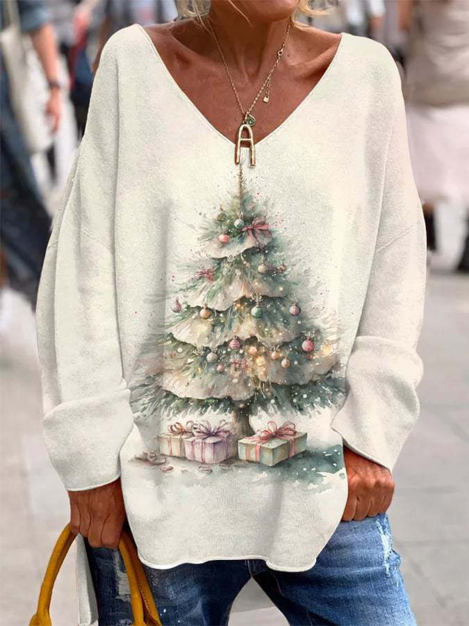 👚 Haut Imprimé Fendu Femme – Décontracté Urbain Grande Taille