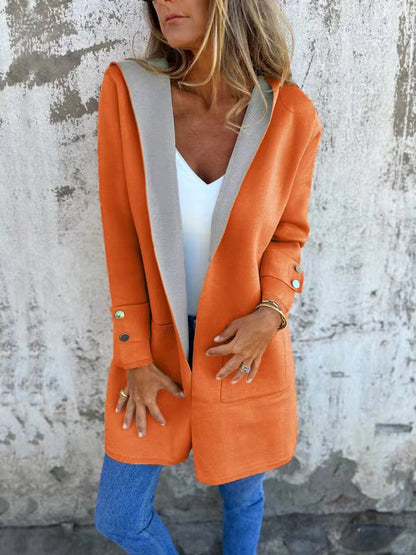 🧥 Veste Décontractée à Capuche Femme – Printemps & Été | XL-Charmes