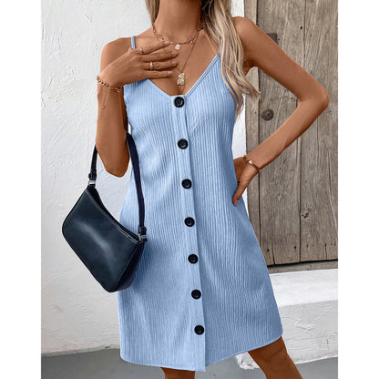 👗 Robe à Bretelles Unie Femme – Élégante & Personnalisée | XL-Charmes