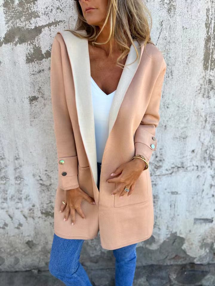 🧥 Veste Décontractée à Capuche Femme – Printemps & Été | XL-Charmes