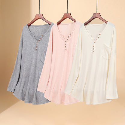 👚 Chemise Col V Femme Grande Taille – Début de Printemps | XL-Charmes