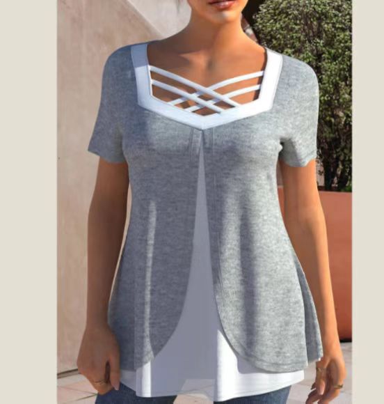 👚 T-shirt 3D Femme Grande Taille – Effet Couleur Changeante