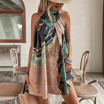 👗 Robe Rayée Femme – Mini Fourreau Sans Manches | XL-Charmes