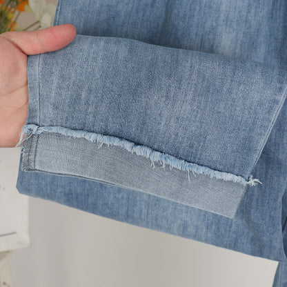 👖 Jean Ample Femme Grande Taille – Taille Élastique & Jambes Larges | XL-Charmes