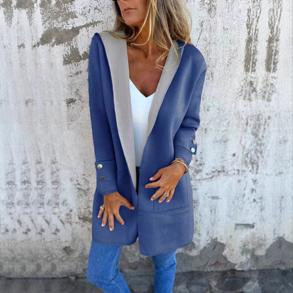 🧥 Veste Décontractée à Capuche Femme – Printemps & Été | XL-Charmes