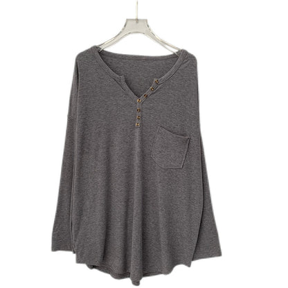 👚 Chemise Col V Femme Grande Taille – Début de Printemps | XL-Charmes