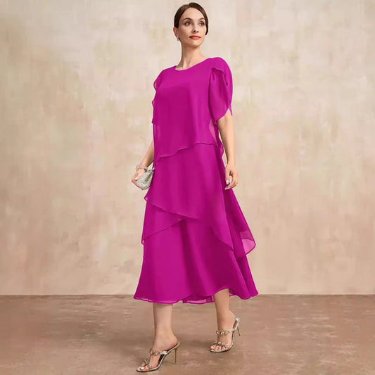 👗 Robe Ample Mousseline Femme – Cache Ventre Élégante | XL-Charmes