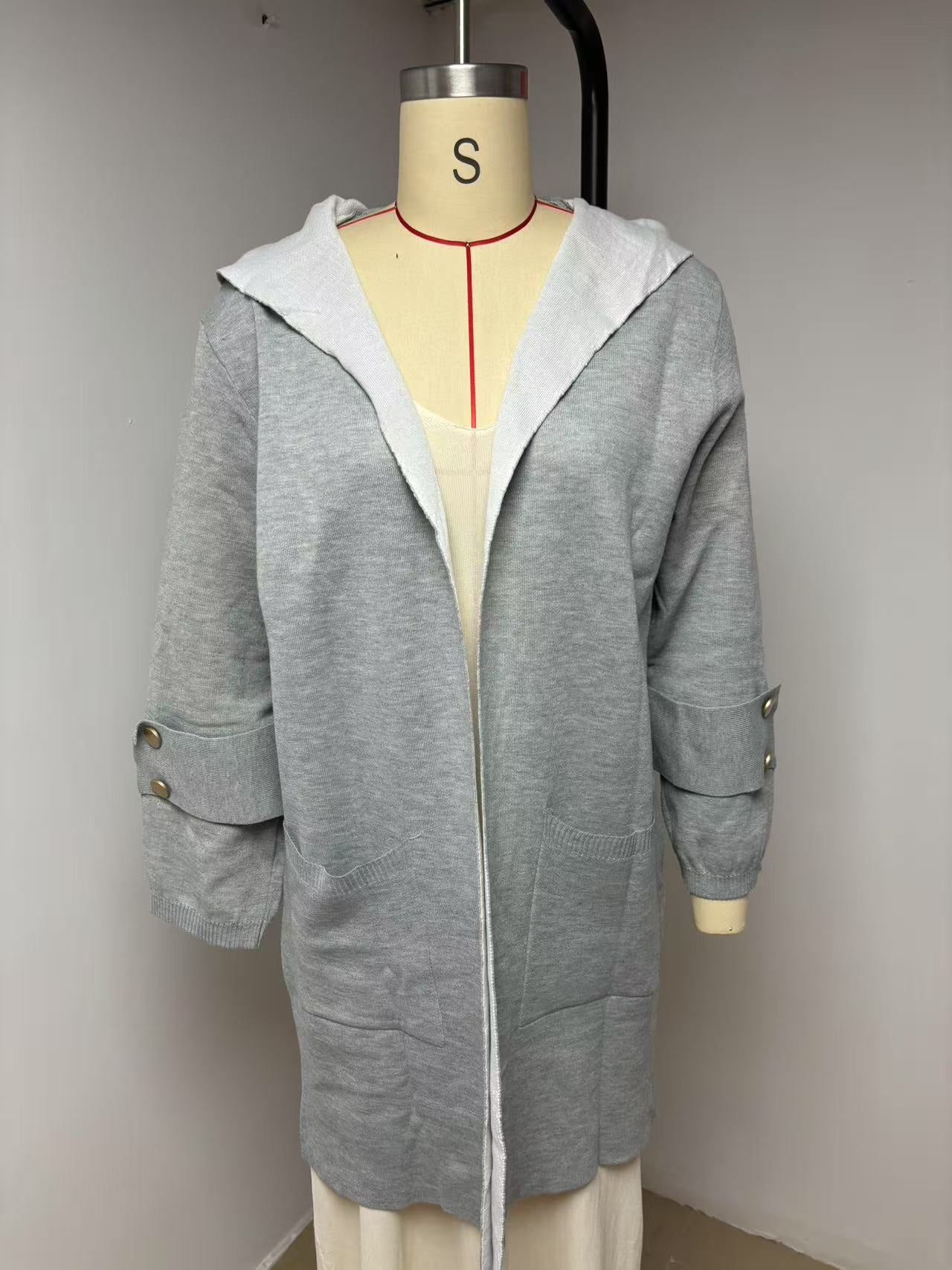 🧥 Veste Décontractée à Capuche Femme – Printemps & Été | XL-Charmes