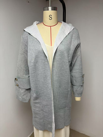 🧥 Veste Décontractée à Capuche Femme – Printemps & Été | XL-Charmes