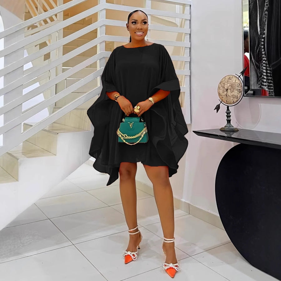 👗 Robe Cape Ample Femme en Mousseline – Élégance Légère | XL-Charmes