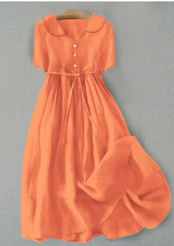 👗 Robe Décontractée Femme – Ample & Légère en Coton et Lin | XL-Charmes