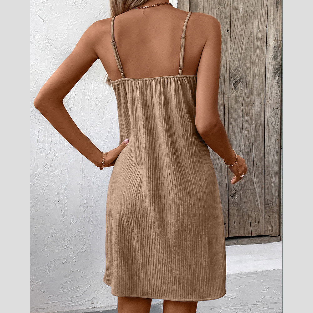 👗 Robe à Bretelles Unie Femme – Élégante & Personnalisée | XL-Charmes