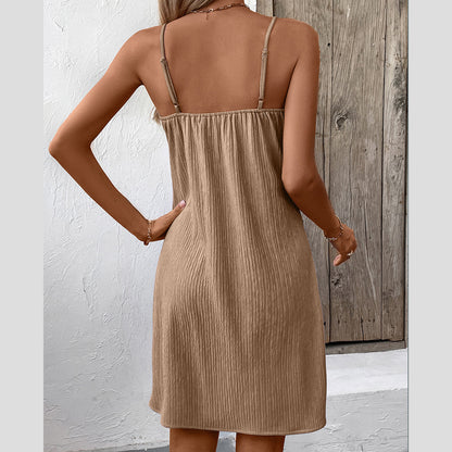 👗 Robe à Bretelles Unie Femme – Élégante & Personnalisée | XL-Charmes