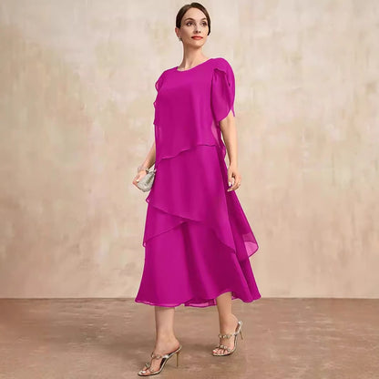 👗 Robe Ample Mousseline Femme – Cache Ventre Élégante | XL-Charmes