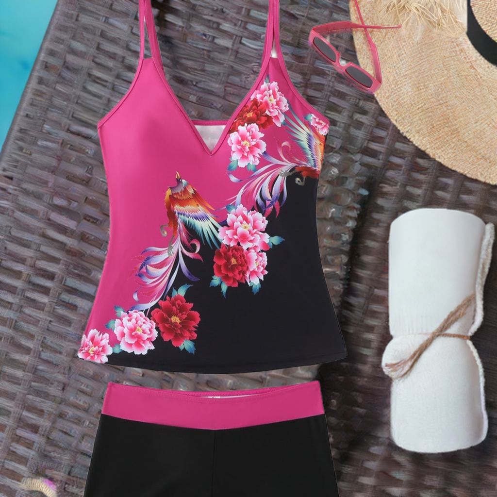 🩱 Maillot de Bain Imprimé Élégant – Grande Taille Femme | XL-Charmes