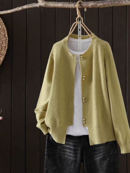 🧶 Cardigan Femme en Maille – Style Classique Automne | XL-Charmes
