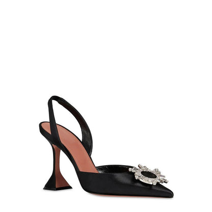 👠 Chaussures Baotou Rosées – Talons & Boucle Strass Grande Taille