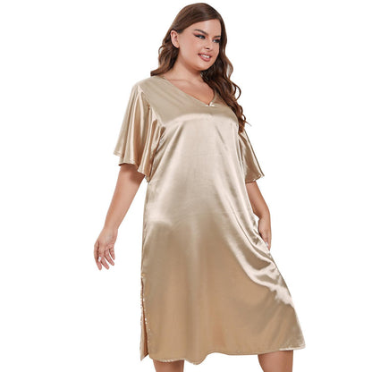 🛌 Pyjama Été Femme Grande Taille – Style Européen & Américain