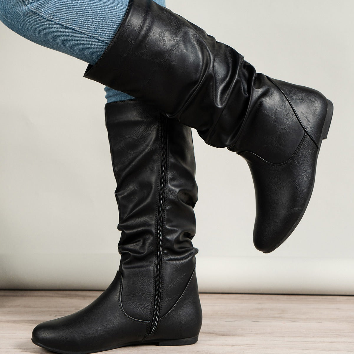 🤠 Bottes Western Femme Mi-Mollet – Style Cowboy Authentique
