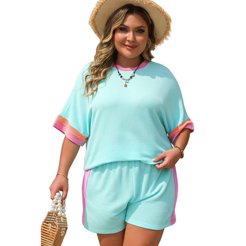 👚 Ensemble 2 Pièces Femme – Manches Courtes & Grande Taille | XL-Charmes