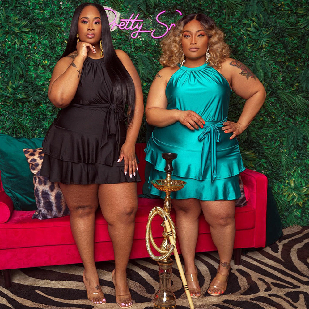 👗 Robe d'Été Ceinturée Femme – Grande Taille & Style Léger Été 2024