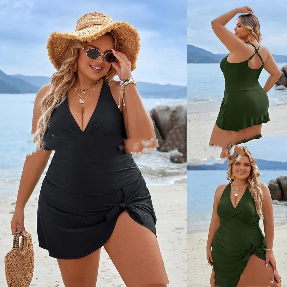 👙 Maillot de bain une pièce grande taille avec jupe – Femme ronde | XL-Charmes