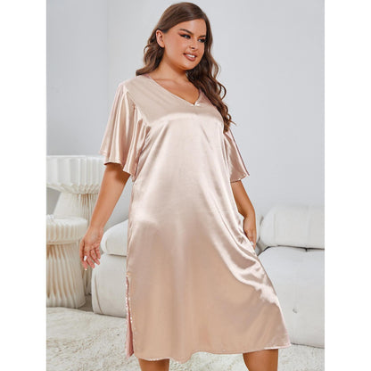 🛌 Pyjama Été Femme Grande Taille – Style Européen & Américain
