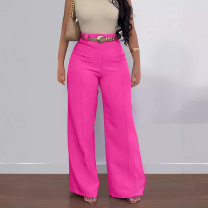 👖 Pantalon Décontracté Femme – Taille Élastique Sans Ceinture | XL-Charmes