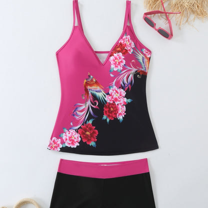 🩱 Maillot de Bain Imprimé Élégant – Grande Taille Femme | XL-Charmes