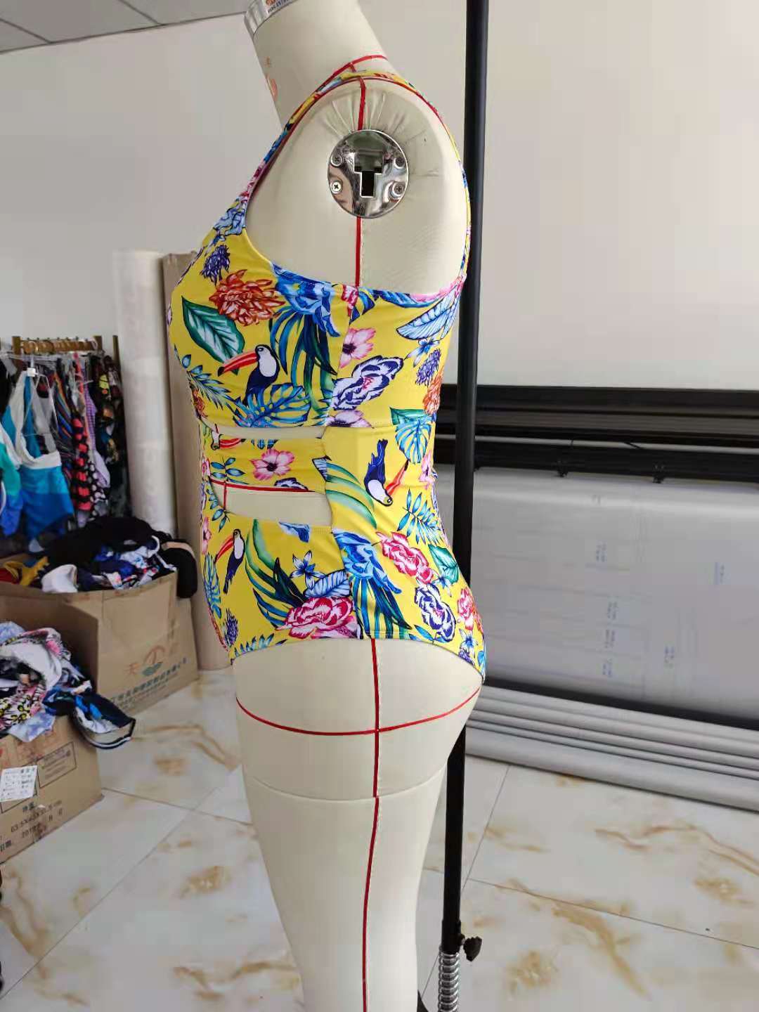 👙 Maillot de Bain Bikini Grande Taille – Imprimé Ethnique | XL-Charmes