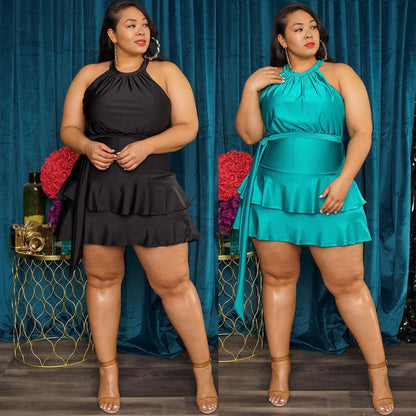 👗 Robe d'Été Ceinturée Femme – Grande Taille & Style Léger Été 2024