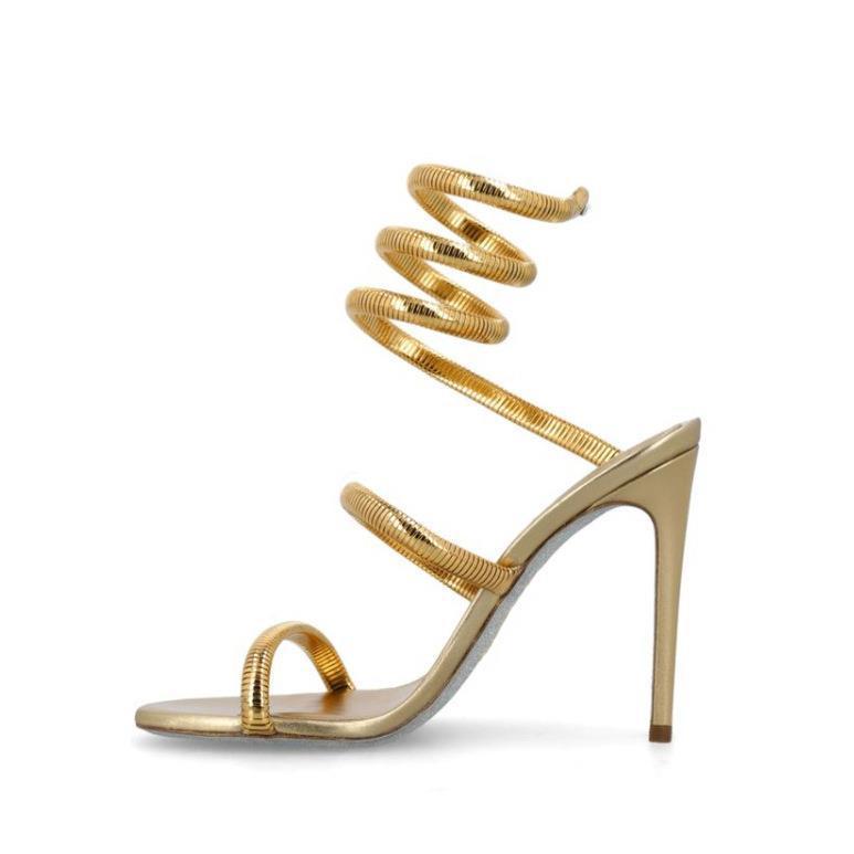 🥿 Sandales Serpent Femme – Design Tendance Grande Taille Été 2024