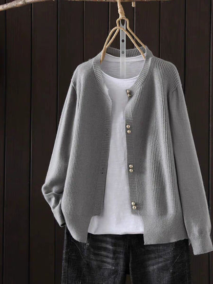 🧶 Cardigan Femme en Maille – Style Classique Automne | XL-Charmes