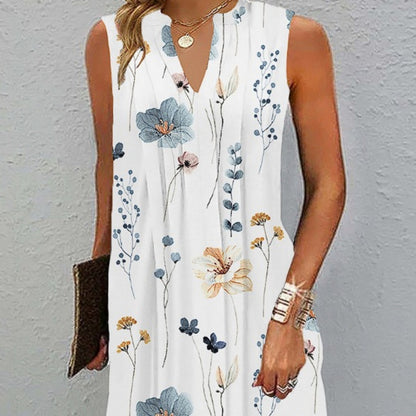 👗 Robe Imprimée Col en V Femme – Élégante & Stylée | XL-Charmes