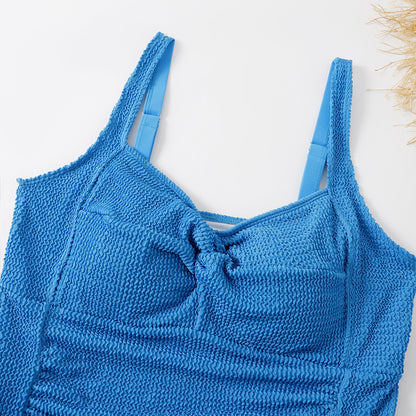 ) 👙 Maillot 1 Pièce Vintage Femme – Grande Taille Uni & Rembourré