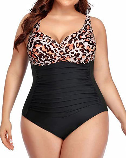 🩱 Maillot Une Pièce Grande Taille – Élégant & Sculptant | XL-Charmes