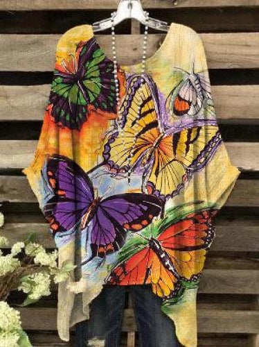 👚 Haut Femme Grande Taille – Ourlet Irrégulier Chic & Fluide