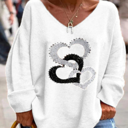 👚 Haut Imprimé Fendu Femme – Décontracté Urbain Grande Taille